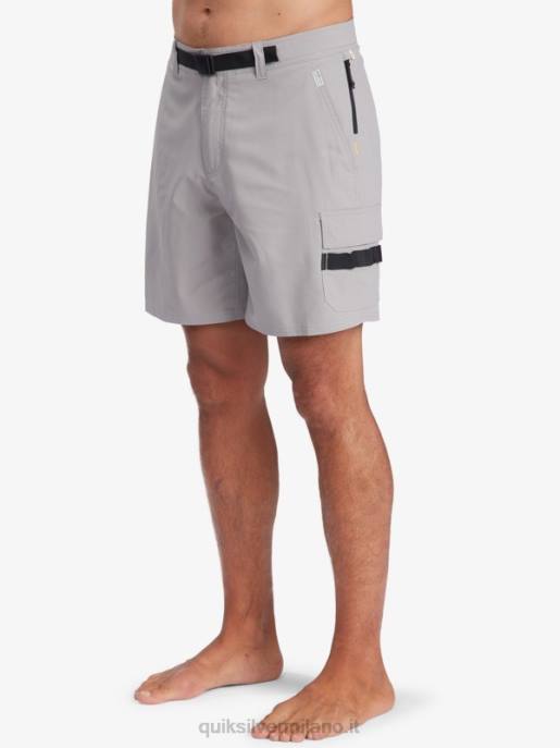 esso Quiksilver uomini waterman azimut anfibio 18 pantaloncini campanile grigio HTZR789
