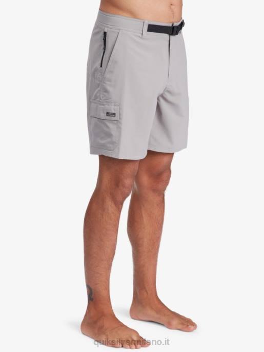 esso Quiksilver uomini waterman azimut anfibio 18 pantaloncini campanile grigio HTZR789