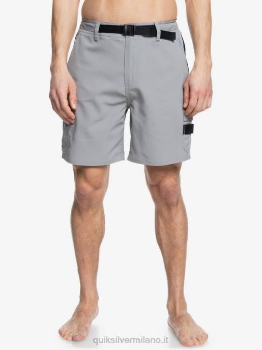 esso Quiksilver uomini waterman azimut anfibio 18 pantaloncini campanile grigio HTZR789