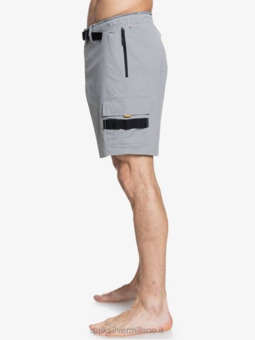 esso Quiksilver uomini waterman azimut anfibio 18 pantaloncini campanile grigio HTZR789