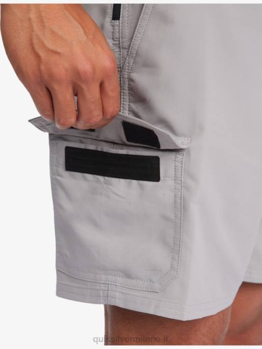 esso Quiksilver uomini waterman azimut anfibio 18 pantaloncini campanile grigio HTZR789