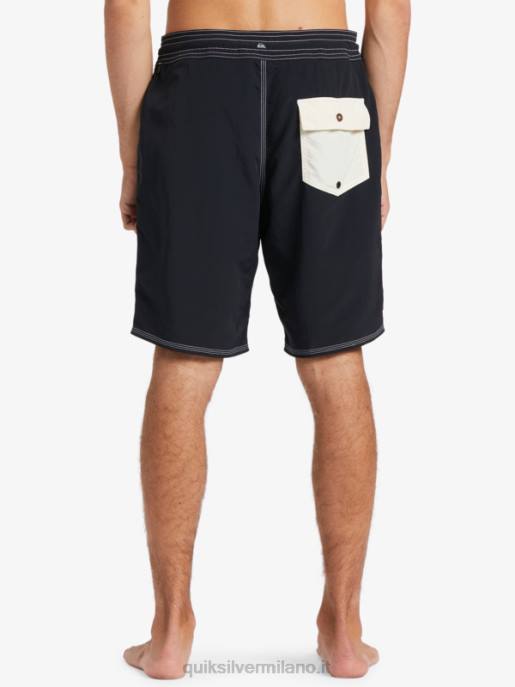 esso Quiksilver uomini waterman ritorno al passato 19 boardshorts nero HTZR1855