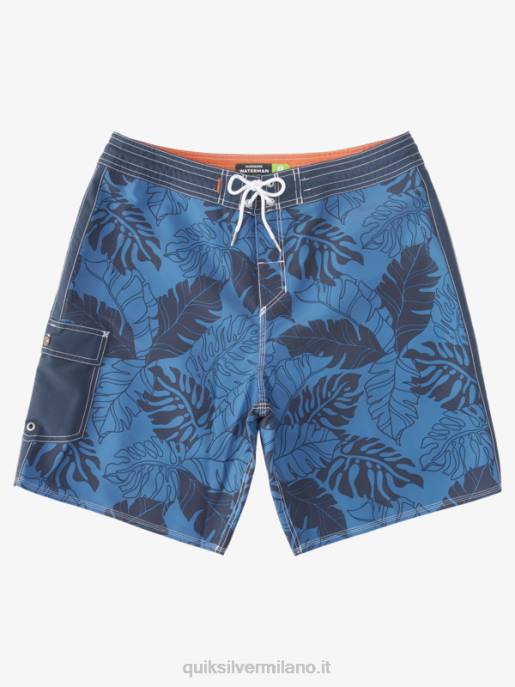 esso Quiksilver uomini waterman ritorno al passato stampa 2 19 boardshorts ritorno al passato blu alfiere HTZR849