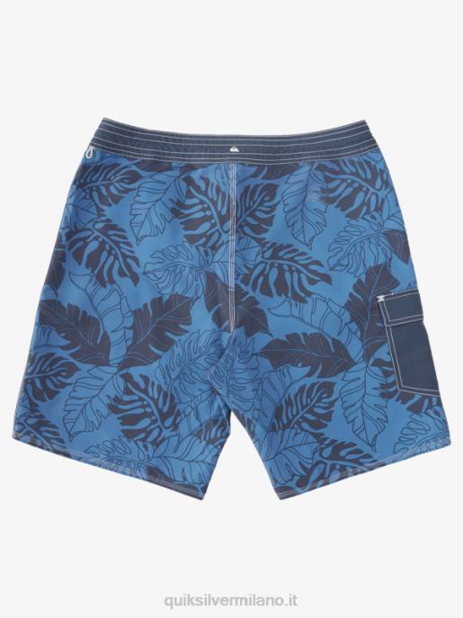 esso Quiksilver uomini waterman ritorno al passato stampa 2 19 boardshorts ritorno al passato blu alfiere HTZR849