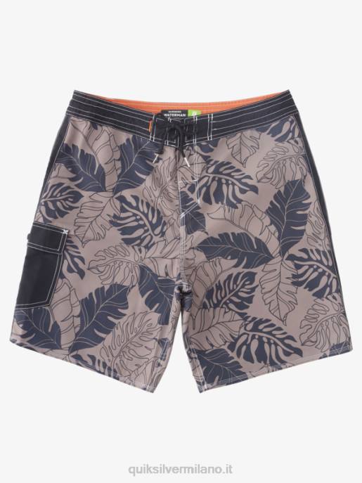 esso Quiksilver uomini waterman ritorno al passato stampa 2 19 boardshorts ritorno al passato nero HTZR848