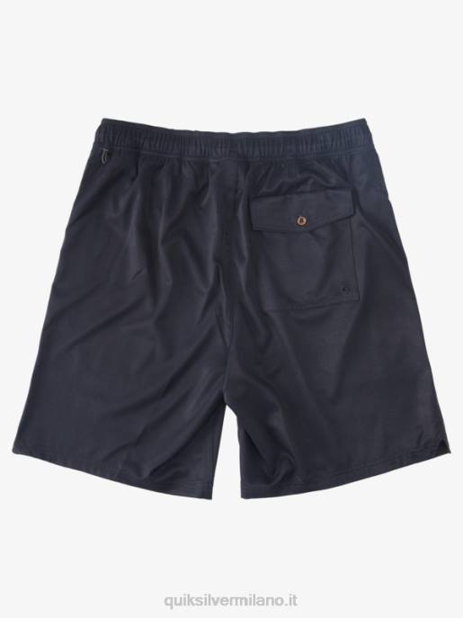 esso Quiksilver uomini waterman scout zip anfibio 20 boardshorts nero HTZR1324