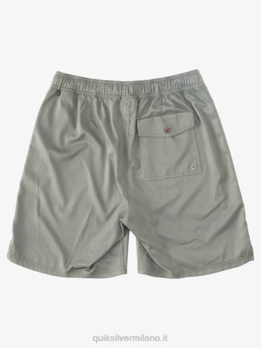 esso Quiksilver uomini waterman scout zip anfibio 20 boardshorts oliva polverosa HTZR1325