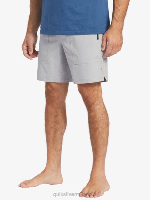 esso Quiksilver uomini waterman scout zip anfibio 20 boardshorts pelle di squalo HTZR1326