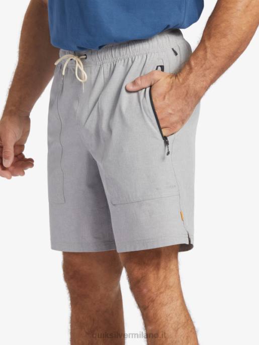 esso Quiksilver uomini waterman scout zip anfibio 20 boardshorts pelle di squalo HTZR1326