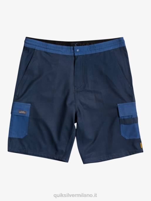 esso Quiksilver uomini waterman seafaring anfibio 20 pantaloncini ibridi marina di mezzanotte HTZR1851