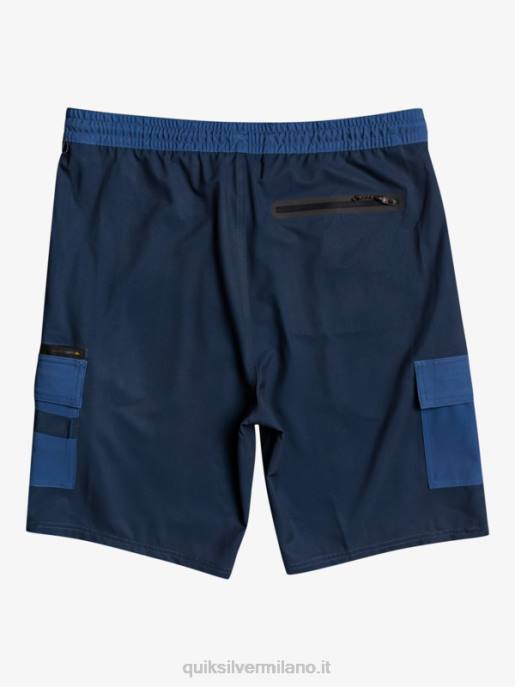 esso Quiksilver uomini waterman seafaring anfibio 20 pantaloncini ibridi marina di mezzanotte HTZR1851
