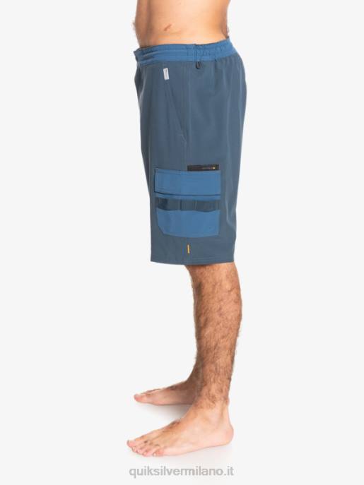 esso Quiksilver uomini waterman seafaring anfibio 20 pantaloncini ibridi marina di mezzanotte HTZR1851