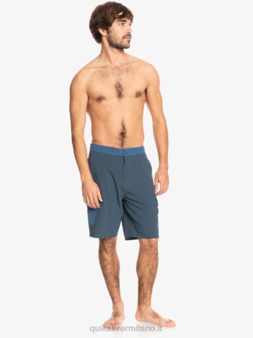 esso Quiksilver uomini waterman seafaring anfibio 20 pantaloncini ibridi marina di mezzanotte HTZR1851