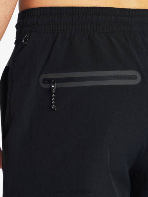 esso Quiksilver uomini waterman suva 20 pantaloncini anfibi nero HTZR780