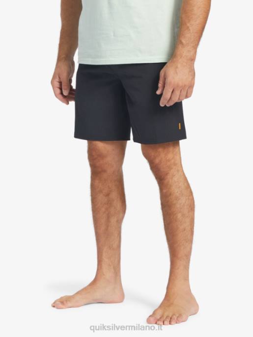 esso Quiksilver uomini waterman suva 20 pantaloncini anfibi nero HTZR780