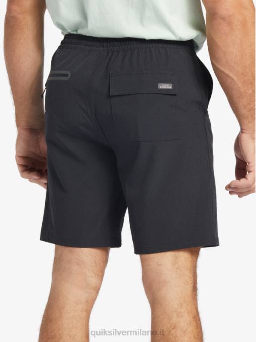 esso Quiksilver uomini waterman suva 20 pantaloncini anfibi nero HTZR780