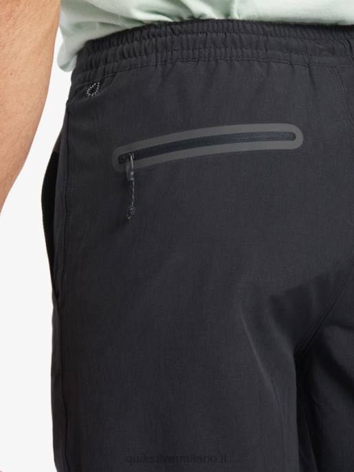 esso Quiksilver uomini waterman suva 20 pantaloncini anfibi nero HTZR780