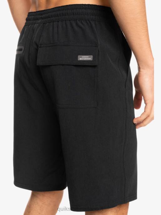 esso Quiksilver uomini waterman suva 20 pantaloncini anfibi nero HTZR780