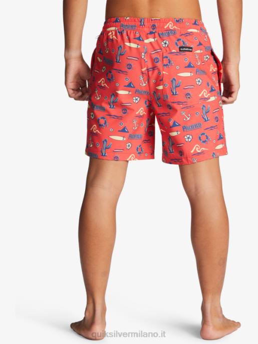 esso Quiksilver x Pacifico uomini 17 raffiche rosso pacifico quiksilver volley HTZR1764