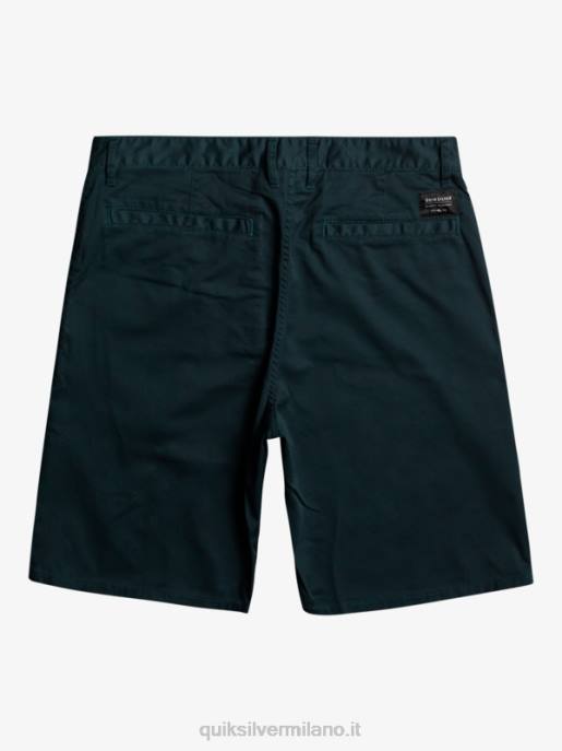 esso Quiksilver uomini Pantaloncini chino 20 elasticizzati per tutti i giorni blazer blu scuro HTZR857