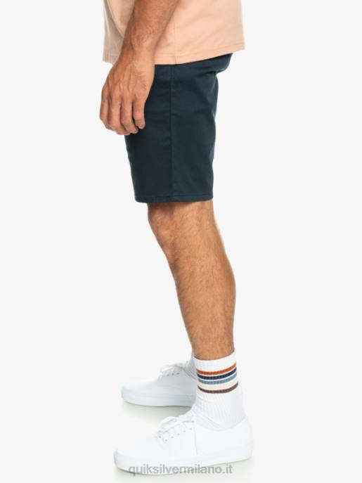 esso Quiksilver uomini Pantaloncini chino 20 elasticizzati per tutti i giorni blazer blu scuro HTZR857