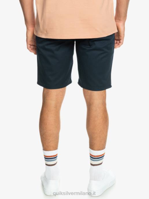 esso Quiksilver uomini Pantaloncini chino 20 elasticizzati per tutti i giorni blazer blu scuro HTZR857
