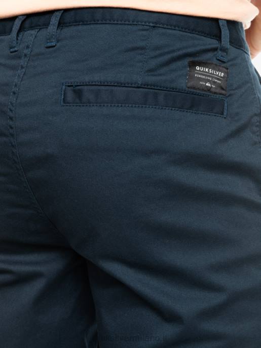 esso Quiksilver uomini Pantaloncini chino 20 elasticizzati per tutti i giorni blazer blu scuro HTZR857