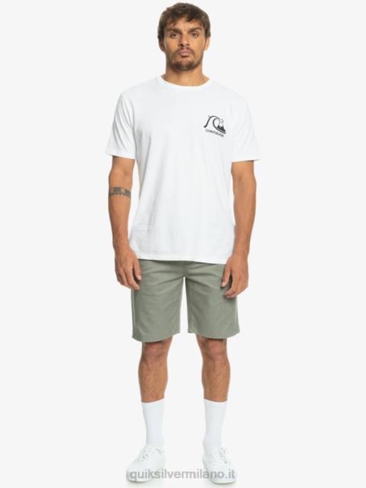 esso Quiksilver uomini Pantaloncini chino 20 elasticizzati per tutti i giorni erica grigio chiaro HTZR858