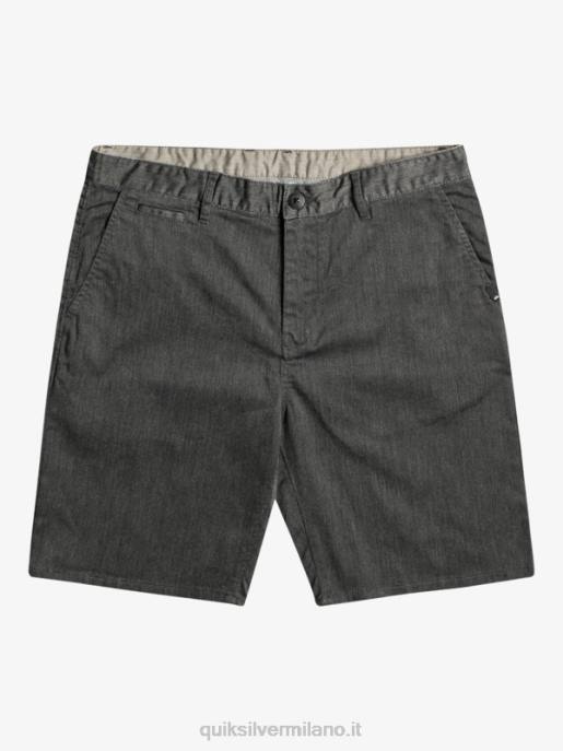 esso Quiksilver uomini Pantaloncini chino 20 elasticizzati per tutti i giorni erica grigio scuro HTZR855