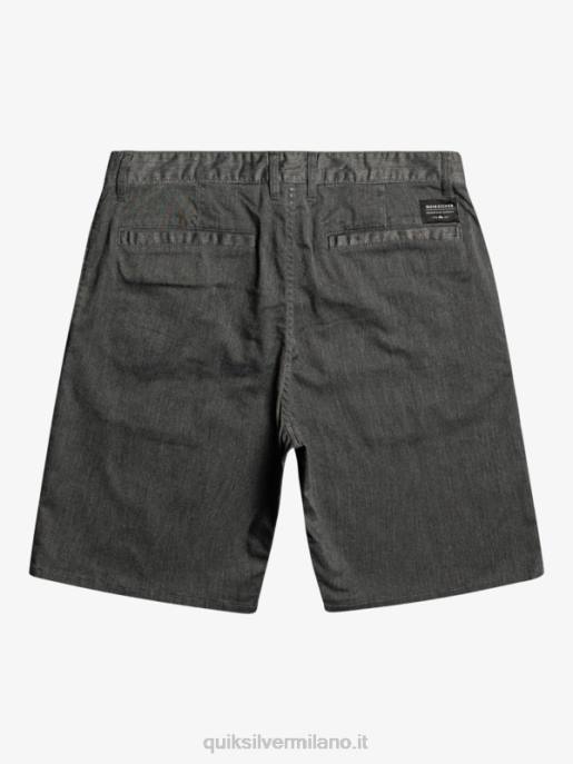esso Quiksilver uomini Pantaloncini chino 20 elasticizzati per tutti i giorni erica grigio scuro HTZR855