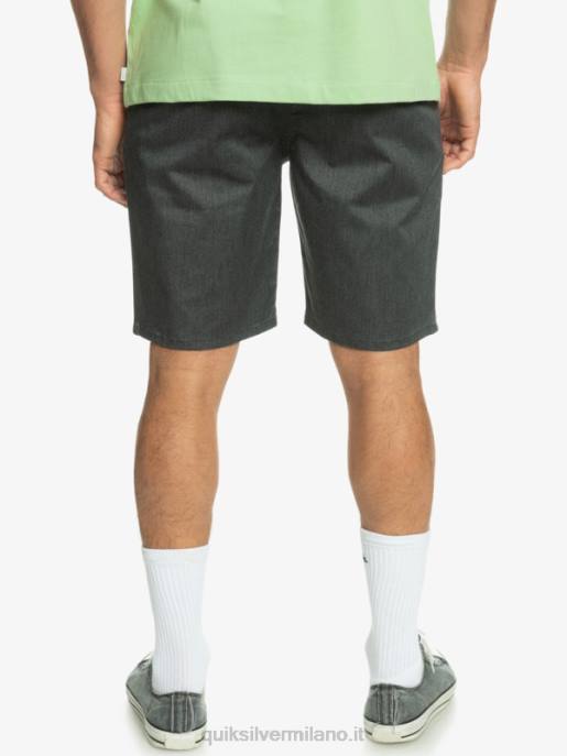 esso Quiksilver uomini Pantaloncini chino 20 elasticizzati per tutti i giorni erica grigio scuro HTZR855