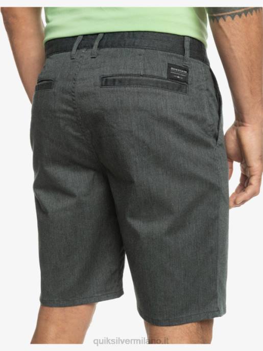esso Quiksilver uomini Pantaloncini chino 20 elasticizzati per tutti i giorni erica grigio scuro HTZR855