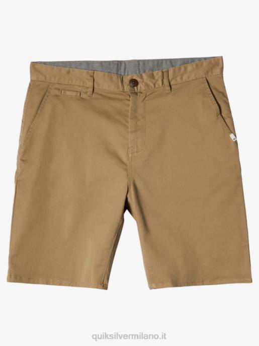 esso Quiksilver uomini Pantaloncini chino 20 elasticizzati per tutti i giorni legno d'olmo HTZR854