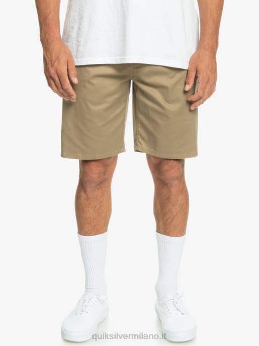 esso Quiksilver uomini Pantaloncini chino 20 elasticizzati per tutti i giorni legno d\'olmo HTZR854