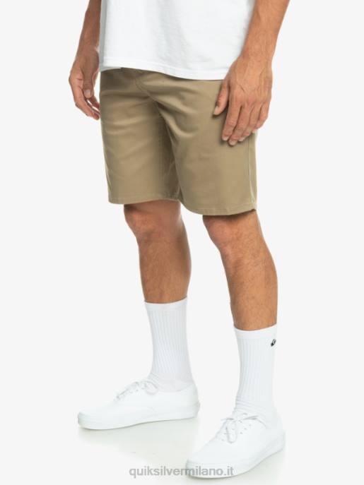 esso Quiksilver uomini Pantaloncini chino 20 elasticizzati per tutti i giorni legno d\'olmo HTZR854