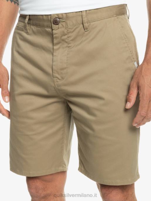 esso Quiksilver uomini Pantaloncini chino 20 elasticizzati per tutti i giorni legno d\'olmo HTZR854