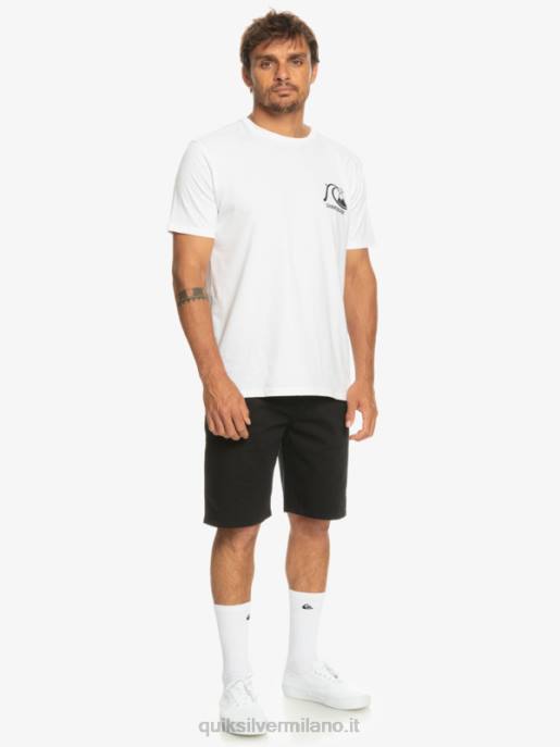 esso Quiksilver uomini Pantaloncini chino 20 elasticizzati per tutti i giorni nero HTZR856