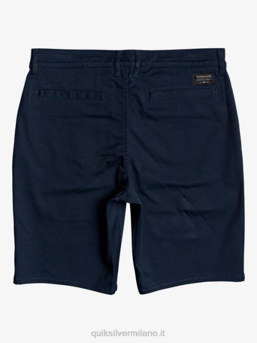 esso Quiksilver uomini Pantaloncini da 20 tasche chino elasticizzati per tutti i giorni blazer blu scuro HTZR1316