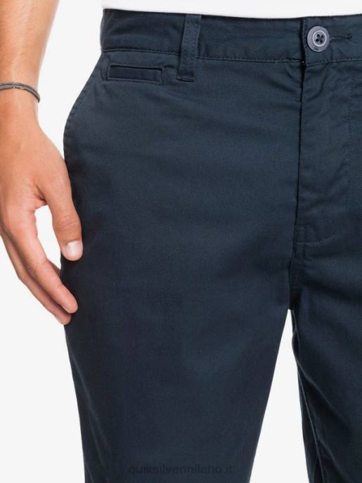 esso Quiksilver uomini Pantaloncini da 20 tasche chino elasticizzati per tutti i giorni blazer blu scuro HTZR1316