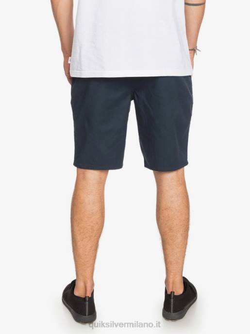 esso Quiksilver uomini Pantaloncini da 20 tasche chino elasticizzati per tutti i giorni blazer blu scuro HTZR1316