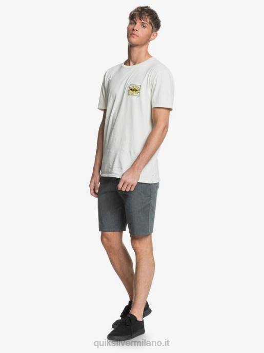 esso Quiksilver uomini Pantaloncini da 20 tasche chino elasticizzati per tutti i giorni erica grigio scuro HTZR1313