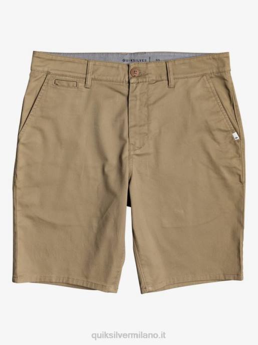 esso Quiksilver uomini Pantaloncini da 20 tasche chino elasticizzati per tutti i giorni legno d'olmo HTZR1315