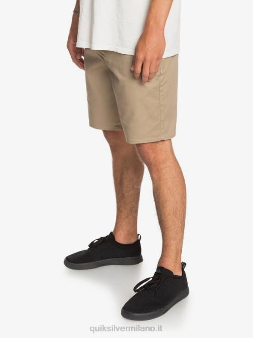 esso Quiksilver uomini Pantaloncini da 20 tasche chino elasticizzati per tutti i giorni legno d\'olmo HTZR1315