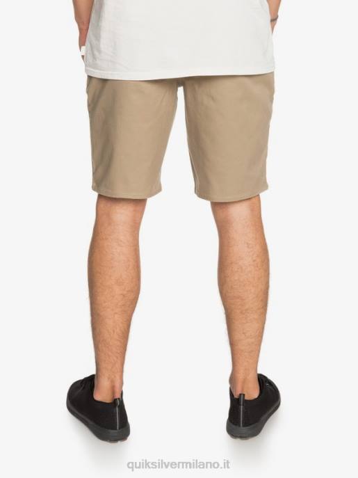 esso Quiksilver uomini Pantaloncini da 20 tasche chino elasticizzati per tutti i giorni legno d\'olmo HTZR1315