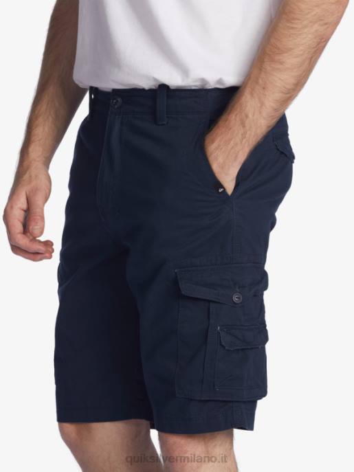 esso Quiksilver uomini battaglia cruciale 21 pantaloncini cargo blazer blu scuro HTZR1524