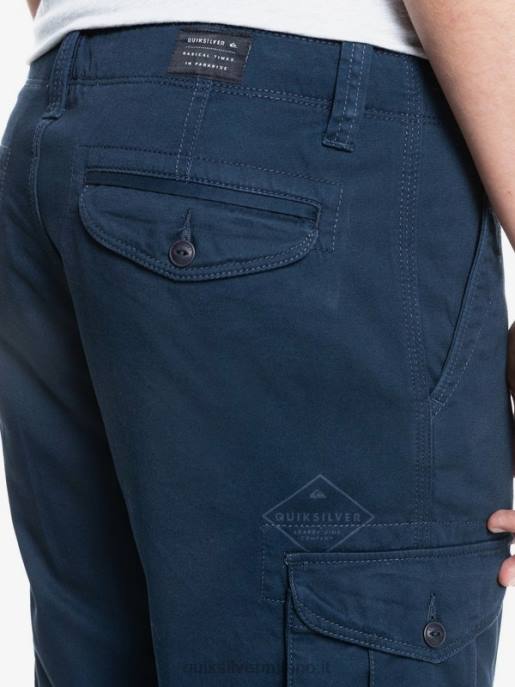esso Quiksilver uomini battaglia cruciale 21 pantaloncini cargo blazer blu scuro HTZR1524