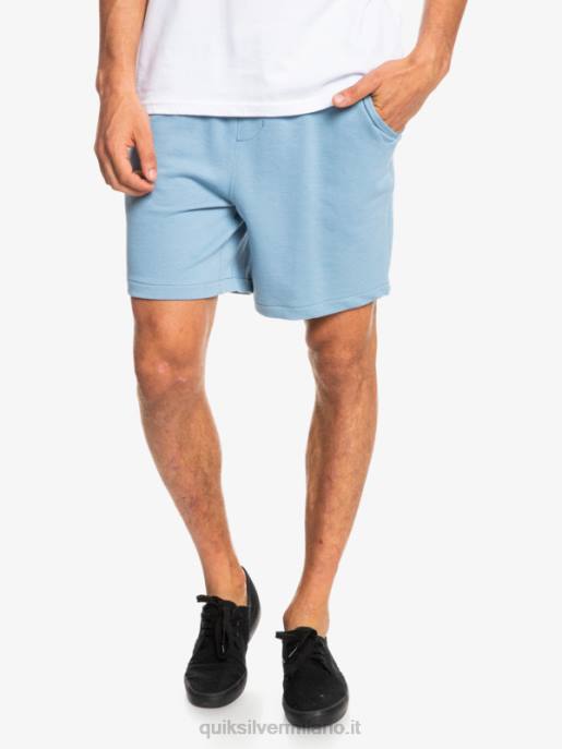 esso Quiksilver uomini essentials 19 pantaloncini della tuta organici denim sbiadito HTZR1661