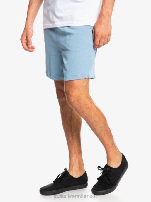 esso Quiksilver uomini essentials 19 pantaloncini della tuta organici denim sbiadito HTZR1661
