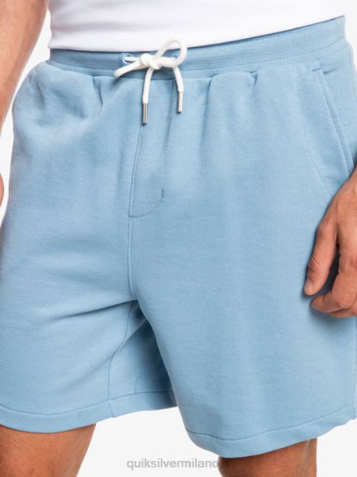 esso Quiksilver uomini essentials 19 pantaloncini della tuta organici denim sbiadito HTZR1661
