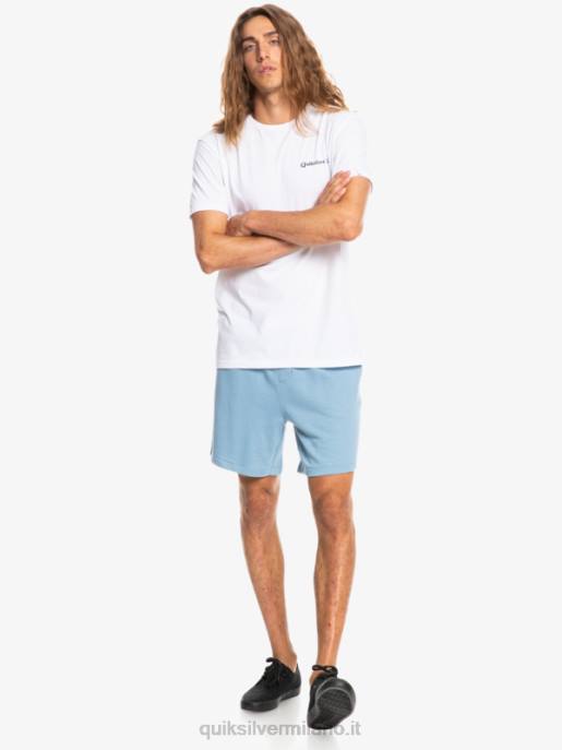 esso Quiksilver uomini essentials 19 pantaloncini della tuta organici denim sbiadito HTZR1661